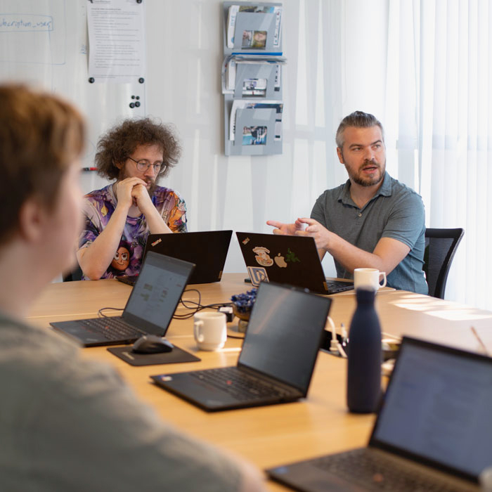 Das Entwicklungsteam von CleanManager arbeitet an neuen digitalen Lösungen und Funktionen für die Reinigungsbranche.